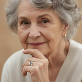 Vintage Kék Gyűrű